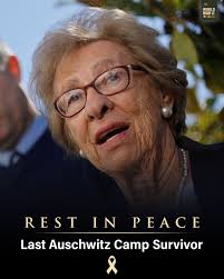 We mourn the passing of Eva Schloss, an Auschwitz survivor, Holocaust  educator, and stepsister by marriage of Anne Frank, who died