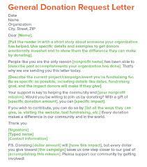 When you are writing a donation letter to a party for the. Donation Letters How To Write Them 3 Templates