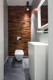 Accent Wall Ideas 12 Different Ways To Cover Your Walls In Wood Thin Wood Blocks Running Up This Wall Soften Wall Cladding Wood Accent Wall Toilet Design