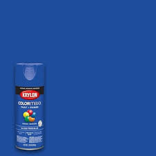 Krylon Colormaxx Gloss True Blue Spray Paint And Primer In
