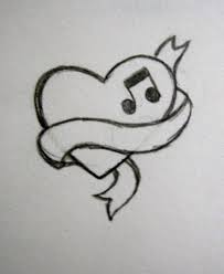 Cool simple drawings drawing cute simple drawings of animals. Music Heart Tattoo By Https Www Deviantart Com Nohimase On Deviantart Art Drawings Simple Art Drawings Sketches Simple Art Drawings Sketches Pencil