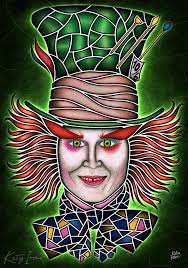 Some photos of the process and the inspiration of the Mad Hatter.