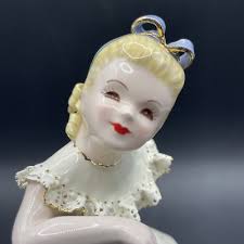 Florence Ceramics Storybook Hour Girl Figurine Pasadena California