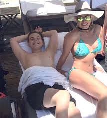 Britney spears , preston federline britney spears spends the day laying out poolside at the ritz carlton in marina del rey with her two sons. Britney Spears Instagram Star Exposes Oiled Up Bottom In Eye Popping 2018 Bikini Pictures Celebrity News Showbiz Tv Express Co Uk