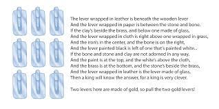 Oc Feel Free To Use My Clever Lever Riddle Dnd