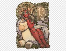 Great offers on site, order now Deadpool Illustration Mammal Cartoon Human Behavior Fiction Deadpool Unicorn Legendary Creature Vertebrate Fictional Character Png Pngwing