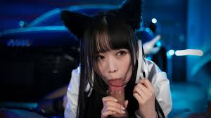 Ria Kurumi Cute Cat Eared Cosplay Cock Sucker Cute Cosplay BJ