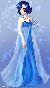 Princess mercury's job was to protect princess serenity and teach her. Sailor Mercury S Princess Dress By Varaa Sailor Mercury Sailor Moon Sailor