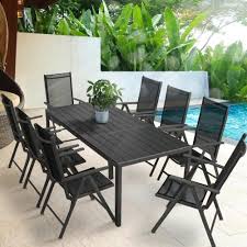 Magnifique salon de jardin en aluminium et table en composite avec 8 chaises.prix direct fabricant. Salon De Jardin Aluminium Et Composite 8 Places