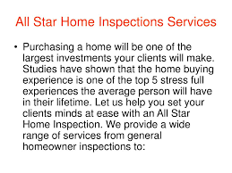 We did not find results for: Ppt All Star Home Inspections Powerpoint Presentation Free Download Id 5352473
