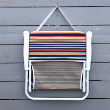 It features a big leg base that makes it highly stable to enhance your confidence when using it. Stripe Low Folding Beach Chair Georges Whitstable