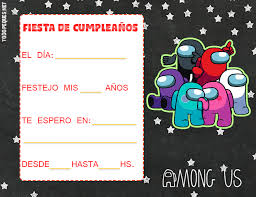 Con el paso de los años, uno se vuelve más sabio. Invitaciones Cumpleanos Among Us Todo Peques
