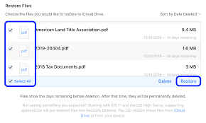 The drawback of this method (through icloud.com) is that you can't select all the photos and recover all of them at the same time. How To Recover Lost Icloud Drive Documents And Files 9to5mac