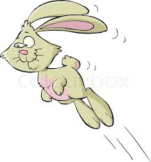 Happy rabbit cartoon holding carrot. Cartoon Bunny Stock Vektor Colourbox