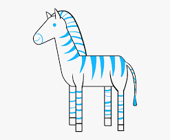 A cute zebra type, chibi form. How To Draw Zebra Cartoon Zebra Drawing Easy Hd Png Download Kindpng