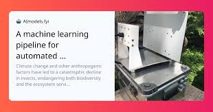 A machine learning pipeline for automated insect monitoring