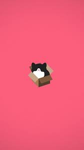 Cat Box Red Illust Animal Art Minimal Iphone 5s Wallpaper Download Iphone Wallpapers Ip Iphone Minimalist Wallpaper Homestuck Wallpaper Minimalist Wallpaper
