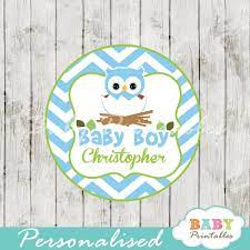 Blue Owl Baby Shower Favor Tags D121 Baby Printables Owl Baby Shower Favors Pink Owl Baby Shower Owl Baby Shower Theme