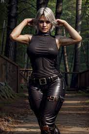 A woman in a corset and boots walking through a muddy road - SeaArt AI