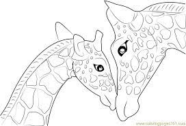 Giraffe coloring pages collection for your kids. Mother And Baby Giraffe Coloring Page For Kids Free Giraffe Printable Coloring Pages Online For Kids Coloringpages101 Com Coloring Pages For Kids