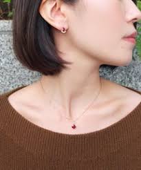 K18リリィカットガーネット セカンドピアス（ピアス（両耳用））｜TAKE-UP（テイクアップ）のファッション通販