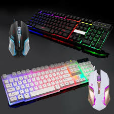 Maybe you would like to learn more about one of these? Black White Glowing Color Keyboard Mouse Set Usb Gaming Keyboard Mouse Set Wish