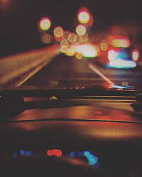 Instead of matcha lattes, she posts martinis. Hd Wallpaper Car Driver Driving Road Night Light Bokeh Blur Traffic Wallpaper Flare