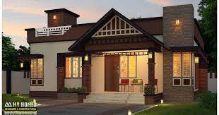 2 Bedroom Home For 14 Lakhs Low Budget Kerala Home Designs House Plans Between 750 And 8 Single Floor House Design Minimalis House Design Kerala House Design