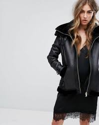 River Island Faux Shearling Aviator Jacket Latest Fashion Clothes Fashion Aviator Jackets
