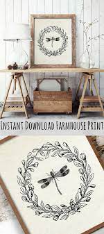 Pick from a detailed forest or ocean mural, or one with soaring mountaintops for a tranquil getaway. Dragon Fly Print Farmhouse Printable French Country Decor Rustic Cottage Wall Art Vintage Dragonfly Illustration Vintag Country Decor Diy Decor Home Decor