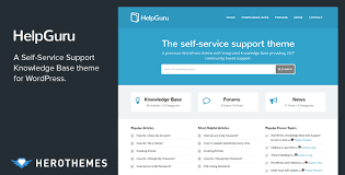 Helpguru A Self Service Knowledge Base Wordpress Theme Personal Timeline Wordpress Theme Knowledge