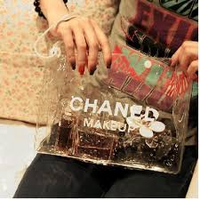 20 cm to inches = 7.87402 inches. Chanel Makeup Clear Transparent Cosmetic Clutch Bag Travel Beach Clear Cosmetic Bag Chanel Gift Chanel Makeup
