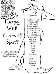 Magick Spells Be Happy With Yourself Spell Spells Witchcraft Magick Spells Book Of Shadows
