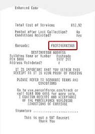 Example Post Office Receipt Lettering Post Office Letters