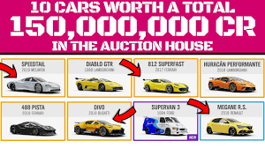 Forza Horizon 4 150 000 000 Credit Auction House Selling Rare Cars For Big Credits Best Cars To Sell Youtube