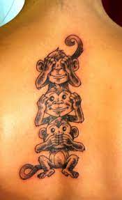 Hear, see and speak no evil. Monkey Tattoo Ideas For Women Thelatestfashiontrends Com Monkey Tattoos Baby Tattoos Evil Tattoo