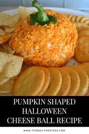 Halloween Appetizer Recipe Cheeseball Recipe Pumpkin Cheeseball Cheese Ball Recipes Appetizer Recipes Recipes