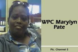 WPC Marilyn Pate, recovering from chops wounds to the head
