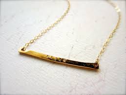 Custom Tiny Name Necklace Horizontal Bar Necklace With Personalized Name Diamond Bar Necklace Diamond Cross Necklaces Star Necklace Gold