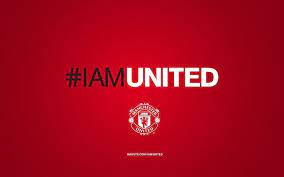 Iam United Manchester United Logo Brand Sports Hd Red Background With Text Overlay 2k In 2021 Manchester United Logo Manchester United Wallpaper Manchester United