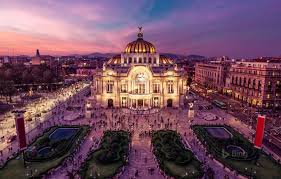 Customize and personalise your desktop, mobile phone and tablet with these free wallpapers! Wallpaper Lights Area Mexico Palace Of Fine Arts Opera House Mexico City Images For Desktop Section Gorod Download