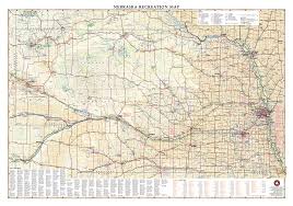 Nebraska is a state that lies both in the great plains and in the midwestern united states. Nebraska Recreation Wall Map Benchmark Maps