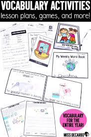 You Ll Love This Year Long Vocabulary Curriculum That Includes Lesson Plans Activities Games Assessments Vocabulary Activities Vocabulary Phonics Activities