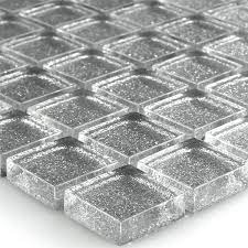 Auch zur akzentuierung einzelner bereiche eignet sich mosaik ideal. Glas Mosaikfliesen Silber Glitzer