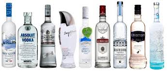 La glace, le charbon de bois de bouleau et le sable de diamant concassé. La Vodka