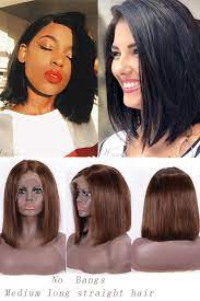 Three Medium Length Straight Hair Best Human Hair Extensions Straight Hairstyles Best Human Hair Wigs