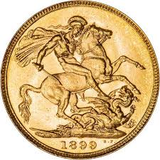 1899 gold sovereign victoria old head london