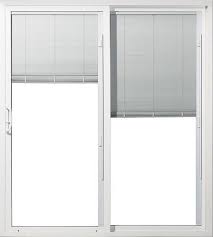 Jeld Wen White Vinyl 6 Ft Sld Patio Door Blinds In Glass Right At Menards Patio Doors Patio Door Blinds