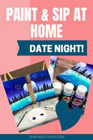 Paint and sip with these byob painting classes in nyc. Couples Painting Date Night At Home Paint Sip Couple S Edition