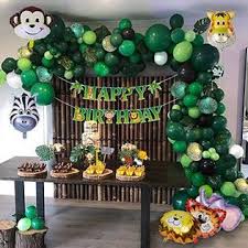 Decorating party ideas., dinner, dinner on a budget, diy party decoration ideas. Mejo Jungle Safari Theme Party Supplies 176 Pcs Jungle Balloon Kit Kids Boys Birthday Baby Shower Decor Balloons For Parties Ins